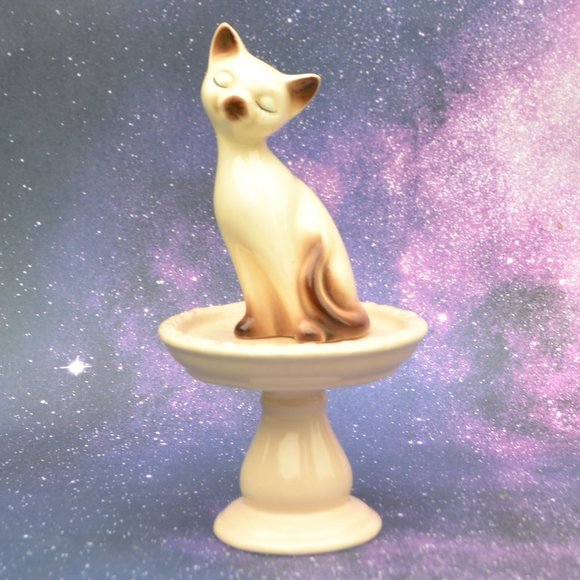Vintage Siamese Cat Figurine
